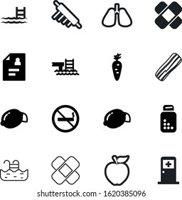 healthy vector icon set such as: sport, icons, group, no, estate, smoke, drawing, specialist, fat, cigarette, door, healthcare, chest, heart, clipboard, professional, meat, tasty, medication, open
