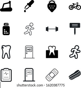 healthy vector icon set such as: spring, report, heartbeat, oral, power, smile, leaf, green, body, patient, lifestyle, business, red, treadmill, dentistry, ride, cure, drug, paper, cooking, cafe