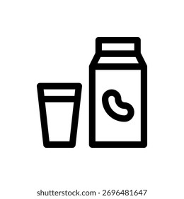 Healthy vector icon of soy bean plant, ideal for food, vegan, and agriculture themes