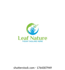 Healthy - vector logo template illustration. Man figure on leaves. Ecological and biological product concept sign. Ecology symbol. Human character icon.