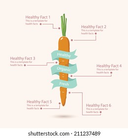 Healthy Vegetable Infographic with Carrot