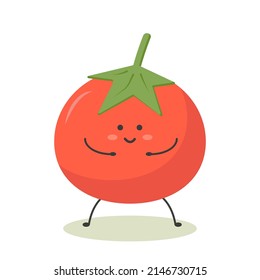 healthy vegetables for health cute kawaii red juicy tomato