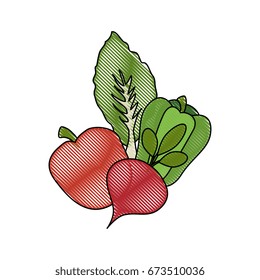 Healthy vegetables symbol