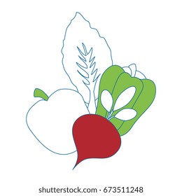 Healthy vegetables symbol