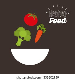healthy vegetarian food design, vector illustration eps10 graphic 