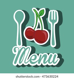 healthy vegetarian food label isolated icon design, vector illustration  graphic 