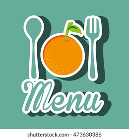 healthy vegetarian food label isolated icon design, vector illustration  graphic 