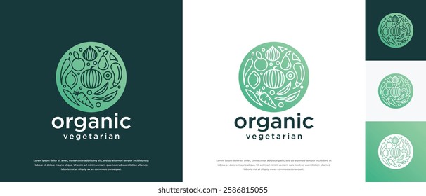 Healthy vegetarian food logo design vector concept. Healthy food logo icon with leaf.