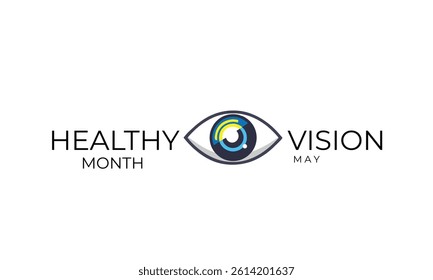 Healthy vision month. background, banner, card, poster, template. Vector illustration.