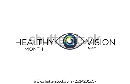 Healthy vision month. background, banner, card, poster, template. Vector illustration.