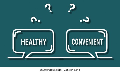 Healthy vs Convenient - "Healthy vs Convenient: The Balancing Act"