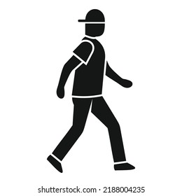 Healthy walking icon simple vector. Active gym. Sport exercise