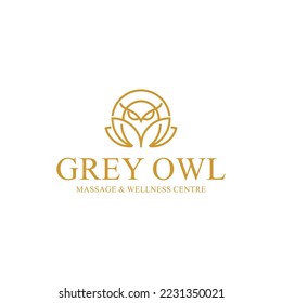 Healthy wellness Owl Logo template