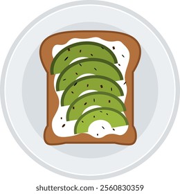 Healthy whole wheat bread combined with creamy avocado creates the perfect combination for an energy-filled breakfast. Enjoy the deliciousness that is rich in nutrition and fresh in every bite.