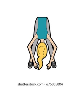 healthy woman doing exercise