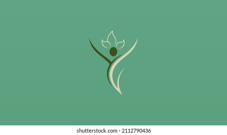 Healthy Women Logo Design Concept Template Vector. Healthy Logo Template