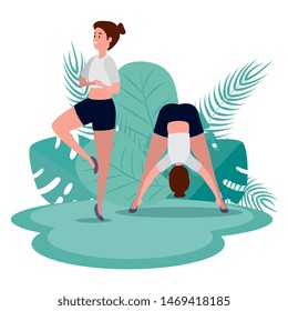 healthy women yoga relaxation pose