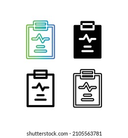 Healty Data From Hospital Icon, Eps 10 Format