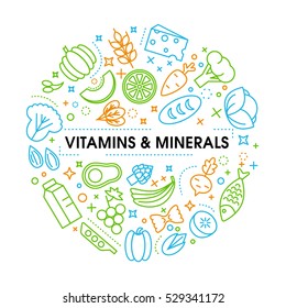 Healty food background representing