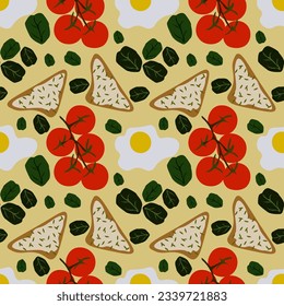 Healty Foods vector ilustration seamless patern.Great for textile,fabric,wrapping paper,and any print.