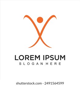 healty logo simple illustration design