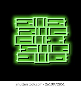heap of dollar in financial game neon light sign vector. heap of dollar in financial game illustration