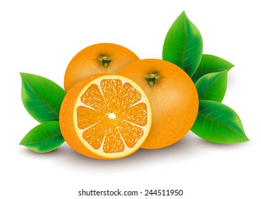 Heap of fresh orange 