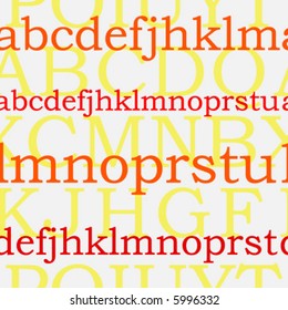 Heap of letters. Seamless vector wallpaper.