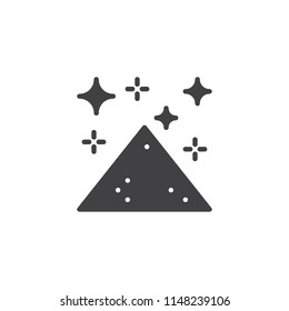 Heap of magic dust vector icon. filled flat sign for mobile concept and web design. simple solid icon. Symbol, logo illustration. Pixel perfect vector graphics