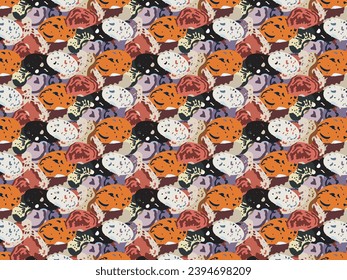 Heap of multicolor beans and legumes vector pattern wallpapers background