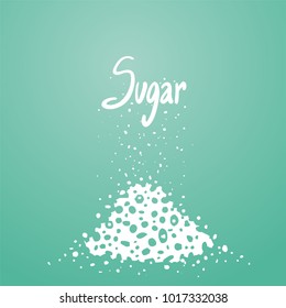 Heap of sugar illustration