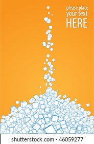 heap of sugar, vector illustration