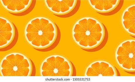 Heap of yummy sliced oranges Background 