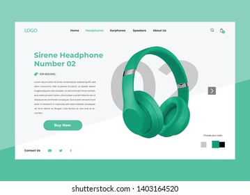 Heaphone Shopping Marketplace Landing Page