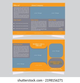 Hear es un diseño creativo de folletos corporativos 