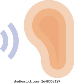 Hear Equipment Braille Icon Vector Flat Illustration