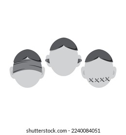 Hear no evil, see no evil, speak no evil 1