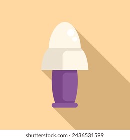 Hear plug protection icon flat vector. Cover canal foam. Audio healthcare
