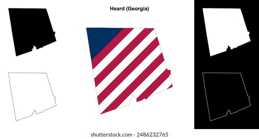 Heard County (Georgia) Landkarte zusammengestellt