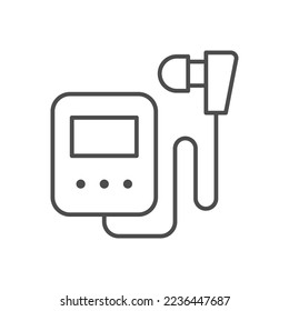 Hearing aid device line icon