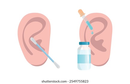 Hearing aid ear drops and ear cleaning 