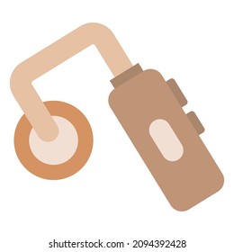 hearing aid flat clipart vector illustration