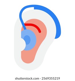 Hearing Aid Hospital Doctor Icon Illustration