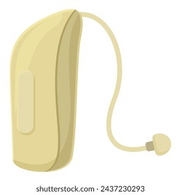 Hearing aid icon cartoon vector. Medical loss sound. Noisy level outside