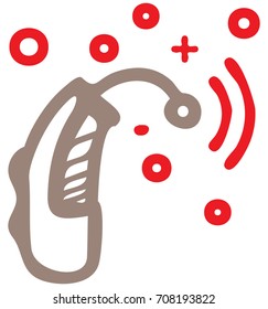 Hearing Aid Icon - Illustration