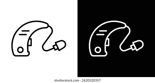 Hearing aid icon vector, illustration logo template in trendy style