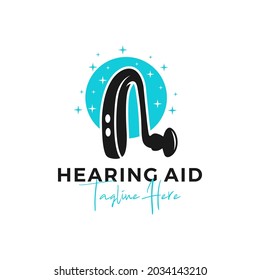 hearing aid inspiration illustration logo design