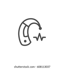 Hearing Aid Line Icon