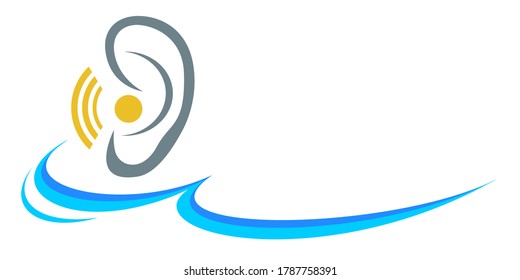 Hearing aid logo in vector quality.