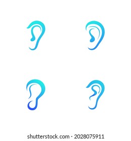 Hearing icon illustration Template vector icon design